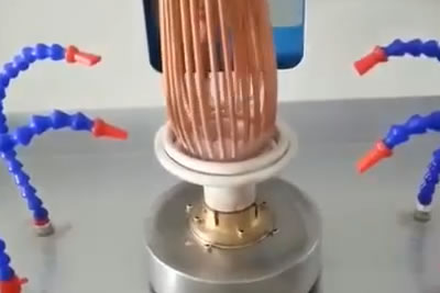 宏创分液头焊接视频 分配器焊接